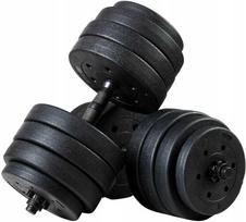 Funfit Hanteliai 4257 bituminiai 2 x 20 kg