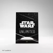 Gamegenic : Star Wars Unlimited kortų žaidimas – aukščiausios kokybės meno dėklai – kortų nugarėlė balta