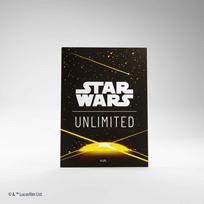 Gamegenic : Star Wars Unlimited kortų žaidimas – „Premium“ meno įdėklai – kortų nugarėlė geltona