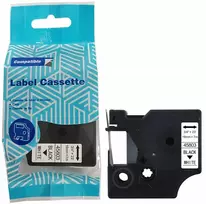 DYMO D1 45803 juosta 19mm x 7m S0720830 juoda ant balto, pakaitalas