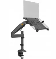 North Bayou H100-FP Ergonomiškas stalinis laikiklis nešiojamajam kompiuteriui / monitoriui 3D reguliavimas