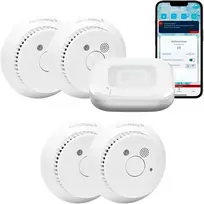 eQ-3 EQ3 Homematic IP pradinis dūmų jutiklio rinkinys – 4 kambarių dūmų detektorius