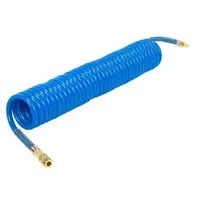 Žarna skalbimo mašinai ir indaplovei Forsage Pneumatinė spiralinė žarna PU 10x14mm 10m su greitajungėmis