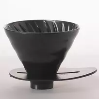 Hario Keraminis lašintuvas Hario V60 Switch & Match 02 Matinis juodas - Matinis juodas