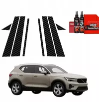 GrizzGlass Plėvelė ant statramsčių BodyShield Carbon, skirta Volvo XC40 (2022-2026) [8w1]