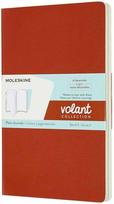 Moleskine 2 sąsiuvinių rinkinys MOLESKINE Volant, L, 13x21cm, lygus, 96 puslapiai, koralų oranžinė/akvamarino