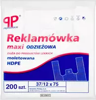 Staples Maišelis SARANTIS, HDPE, HD maxi drabužiams, 37/12/75 cm, 12 mikr., 200 vnt., balta