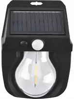 Sieninis šviestuvas LTC LTC Solinė sieninė lempa COB 5W, 600lm, judesio ir prieblandos jutiklis, akumuliatorius 1800mAh (ABS)