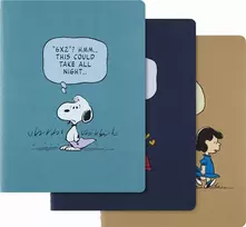 Moleskine 3 sąsiuvinių rinkinys MOLESKINE Peanuts Bundle 2025, XL, 19x25 cm, liniuotė