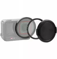 Puluz 3 in 1 rinkinys UV filtras adapteris 52 mm filtrams dangtelis Insta360 Ace Pro 2 / Pu770b