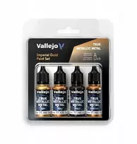 Vallejo Vallejo: 77.252 – True Metallic Metal – Imperial Gold dažų rinkinys
