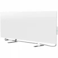 Aeno Premium Eco* Smart šildytuvas, 700W, grūdintas stiklas, infraraudonųjų spindulių ir konvekcinio šildymo tipas, kištuko tipas: Europa (E/F tipas), Perenio Smart App, TUYA App, nešiojamas ir montuojamas ant sienos, pagaminta ES, BALTA, Amazon