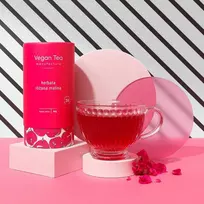 English Tea Shop Vegan Tea – baltųjų birių arbatų arbatžolės „Rožė ir avietė“ 80 g