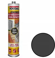 Soudal Klijai HERMETIKAS POLIURETANINIS FLEX PU 40 Juodas 300ML