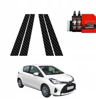 GrizzGlass Karboninė plėvelė stulpams GrizzGlass BodyShield, skirta Toyota Yaris (2011-2016) [4w1]