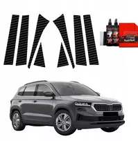 GrizzGlass Anglies plėvelė ant statramsčių BodyShield, skirta Skoda Karoq (2022-2025) [8w1]