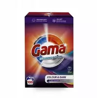 GAMA Gama Colour & Dark – Skalbimo milteliai tamsiems ir spalvotiems audiniams, 100 skalbimų - 6kg