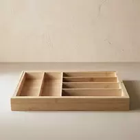 Aptel Ištraukiamas stalo įrankių organizatorius VARIO, 53 x 33-43 cm, bambukas