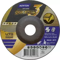 Norton Clipper Šlifavimo diskas grubiajam plieno ir nerūdijančio plieno apdirbimui QUANTUM-3