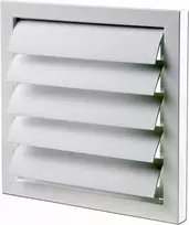 Vents Išorinė gravitacinė žaliuzė ventiliatoriui pilka 550 x 550mm (GRM550X550)