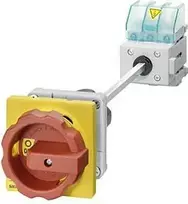 Siemens Krumplinis jungiklis 0-1 3P 25A durų pavara atjungiamasis IP65 (3LD2113-0TK53)