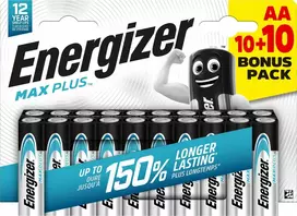 Energizer Max Plus LR6 AA elementai, 20 vnt.
