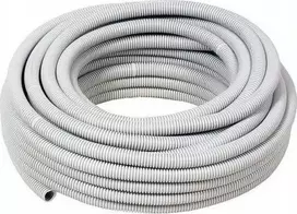 AKS Įvorė kabliui vamzdis gofruotas 25mm 25m RKGL 320N pilkas (AKS574921/ALL)