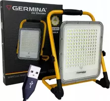 Germina Prožektorius LED įkraunamas, 100 W, 2500 lm, 6500 K, IP65, Herkules, GERMINA