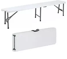 Nuforma Sulankstomas maitinimo suolas, sulankstomas į lagaminą, sodo, banketinis, 180 cm