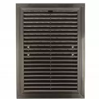 Ventika Vėdinimo grotelės MWR 250X180mm su tinkleliu ir tvirtinimo laikikliais pilkos spalvos MWR250X180GR