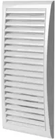 Ventika Vėdinimo grotelės su tinkleliu 142x298mm balta MW128