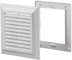 Ventika Vėdinimo grotelės 180x250mm su tinkleliu be flanšo baltos spalvos EL250AU