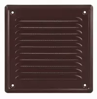Ventika Vėdinimo grotelės iš plieno 200x200mm, dažytos milteliniu būdu, rudos spalvos WM200BR