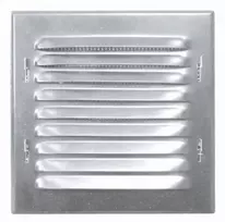 Ventika Metalinė grotelė su tinkleliu 165x165mm chromas WX1CHR