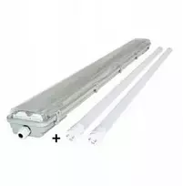 Heda LED šviestuvas hermetiškas su atšvaitu ir LED vamzdeliais 2xT8 18W 120cm IP65 HDL236KOM