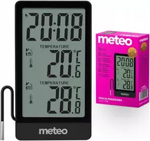 Orų stotis „Meteo“ Oro stotis Termometras lauko kambario vidinis METEO SP111C