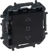 Legrand Niloe Step Rolėtų valdymo jungiklis 3 padėčių juodas 863544B