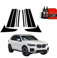 GrizzGlass Juoda plėvelė stulpams BodyShield, skirta BMW X5 (2018-2023) [10w1]