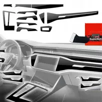 GrizzGlass plėvelė vidui GrizzGlass PianoSkin Glossy, skirta Audi A7 C8 (2018-2025) [11w1]