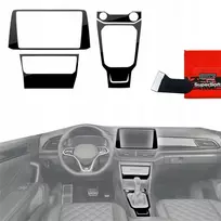 GrizzGlass Plėvelė vidaus apdailai GrizzGlass PianoSkin Glossy, skirta Volkswagen T-Roc R-Line (2025) [4w1]