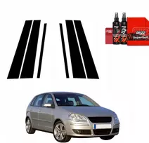 GrizzGlass Juoda plėvelė stulpams GrizzGlass BodyShield, skirta Volkswagen Polo Hatchback 5D (2001-2009) [6w1]