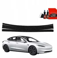 GrizzGlass anglies plėvelė bagažinės slenksčiui GrizzGlass BodyShield, skirta Tesla Model 3 (2021-2025)