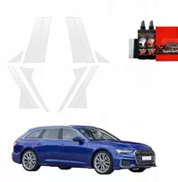 GrizzGlass Apsauginė plėvelė ant stulpelių GrizzGlass BodyShield, skirta Audi A6 C8 Kombi (2018-2023) [12w1]