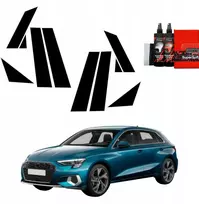 GrizzGlass Juoda plėvelė stovams BodyShield, skirta Audi A3 8Y Sportback (2020-2023) [8w1]