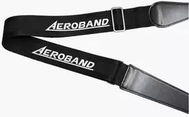 Gaucho Diržas Ant Kaklo Per Petį Gitarai Aeroband Ag01 Originalus Reguliuojamas Juodas