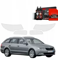 GrizzGlass Apsauginė plėvelė priekiniams žibintams BodyShield, skirta Skoda Superb 2 Kombi (2009-2013) [4w1]