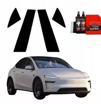 GrizzGlass Juoda plėvelė stulpams GrizzGlass BodyShield, skirta Tesla Model Y Juniper (2024-2025) [4w1]