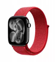 "Crong Crong Nylon – sportinis dirželis Apple Watch 38/40/41/42 mm (Raudona Fusion)"