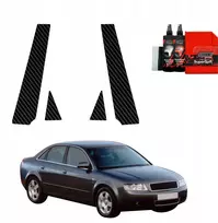 GrizzGlass Karboninė plėvelė stulpams BodyShield, skirta Audi A4 B6 Sedan (2000-2006) [2w1]
