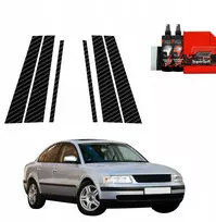 GrizzGlass Karboninė plėvelė stovams GrizzGlass BodyShield Volkswagen Passat B5 Sedan (1996-2000) [6w1]